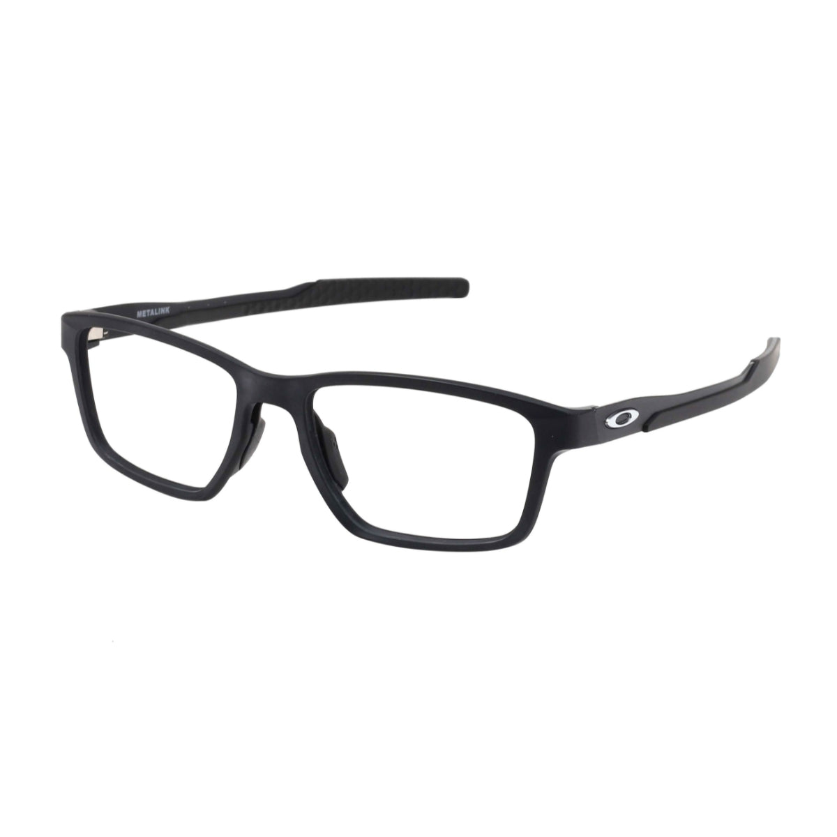 "Buy Oakley MetaLink OX8153 0155 Satin Black optical frame, stylish prescription glasses, available at Optorium online."