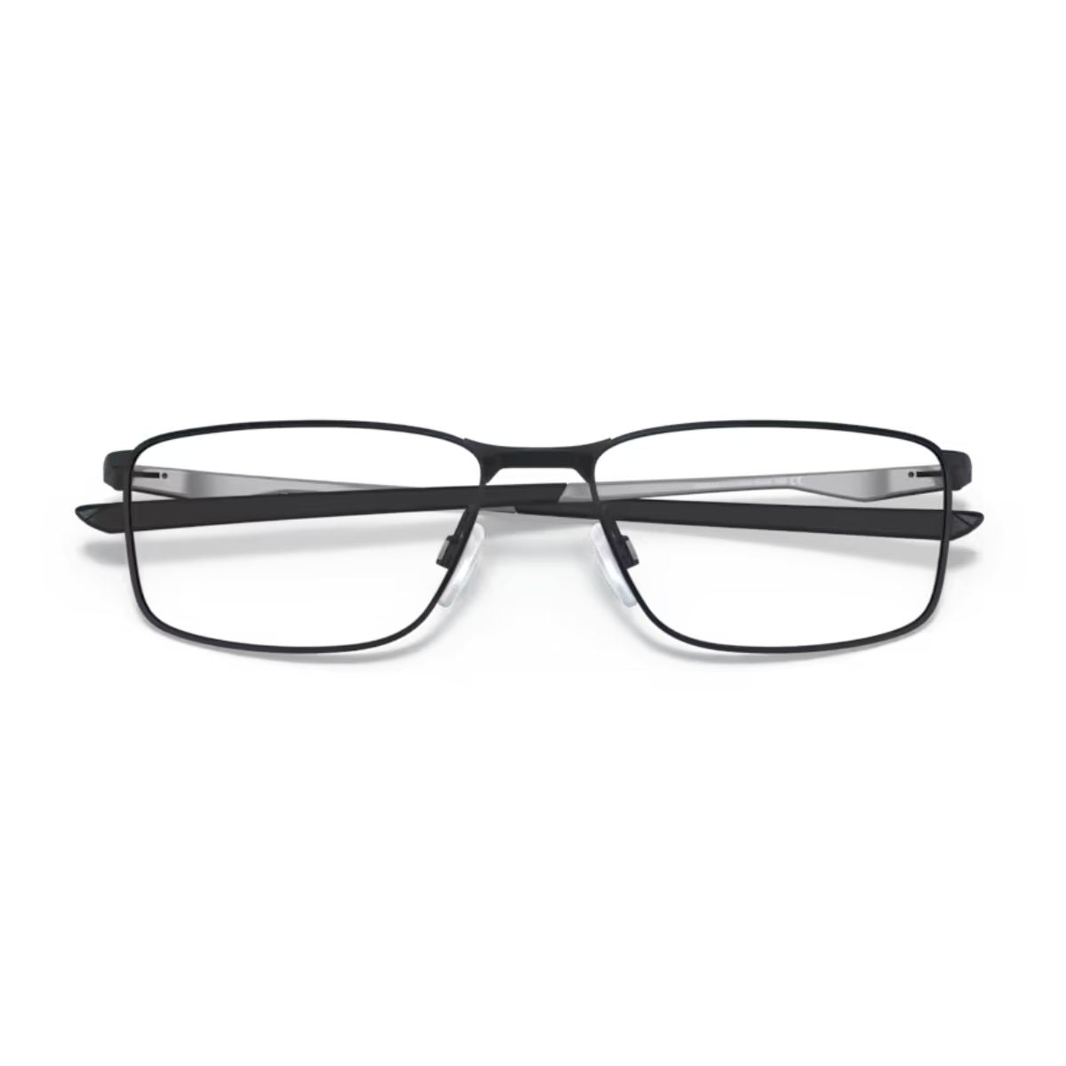 "Oakley OX3217-0155 black rectangle eyewear frame modern design online at optorium."
