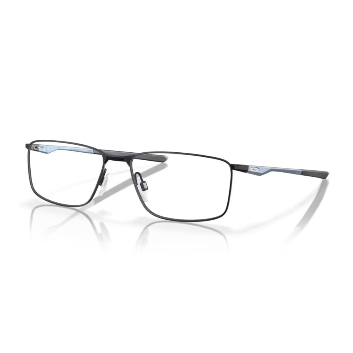 "Oakley Socket 5.0 OX 3217 1655 satin black rectangle eyeglasses frame online at optorium."
