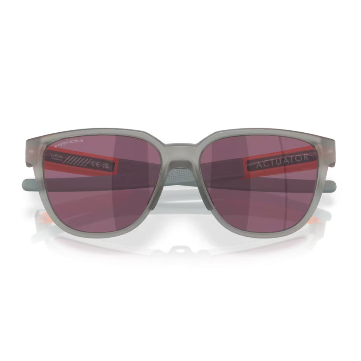 "Oakley OO9250 1557 matte grey ink frame sunglasses with Prizm pink UV lenses online at Optorium."
