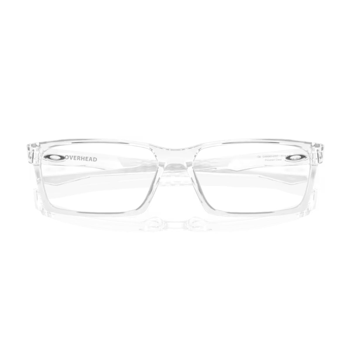 "Polished clear Oakley OX8060-0357 optical frame durable and lightweight online at optorium."
