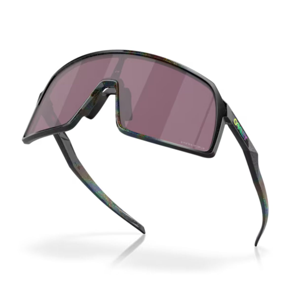 "Dark Galaxy frame Oakley Sutro sunglasses with Prizm Road Black lenses for men online at Optorium."





