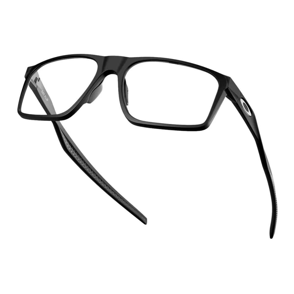 Stylish Oakley Bat Flip Frame OX8183 0156 men’s eyewear frames in sleek black, premium oakley optical frames ideal for sports, durable oakley eyeglasses for men in square shape design optorium.
