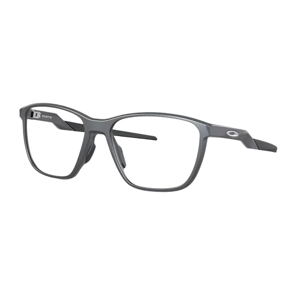 Oakley square eyeglasses OX8186 04 full-frame design in matte blue steel colour glasses at Optorium