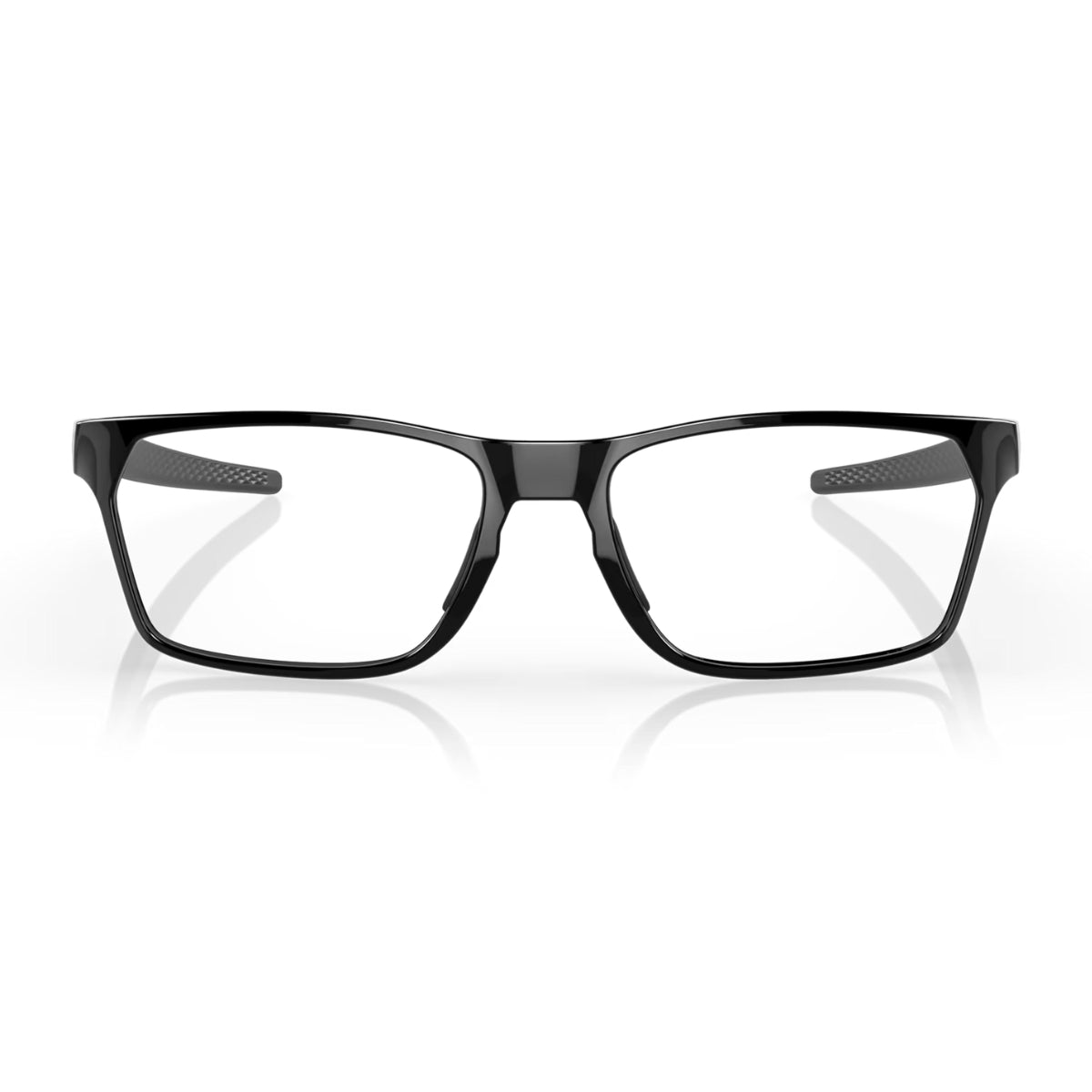 "Oakley Hex Jector optical frame OX8032 0455 with interchangeable nose pads and black clear finish – Optorium"