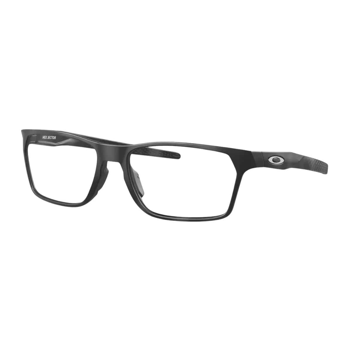Side profile of Oakley Hex Jector OX8032 0155 highlighting curved temples and modern design
