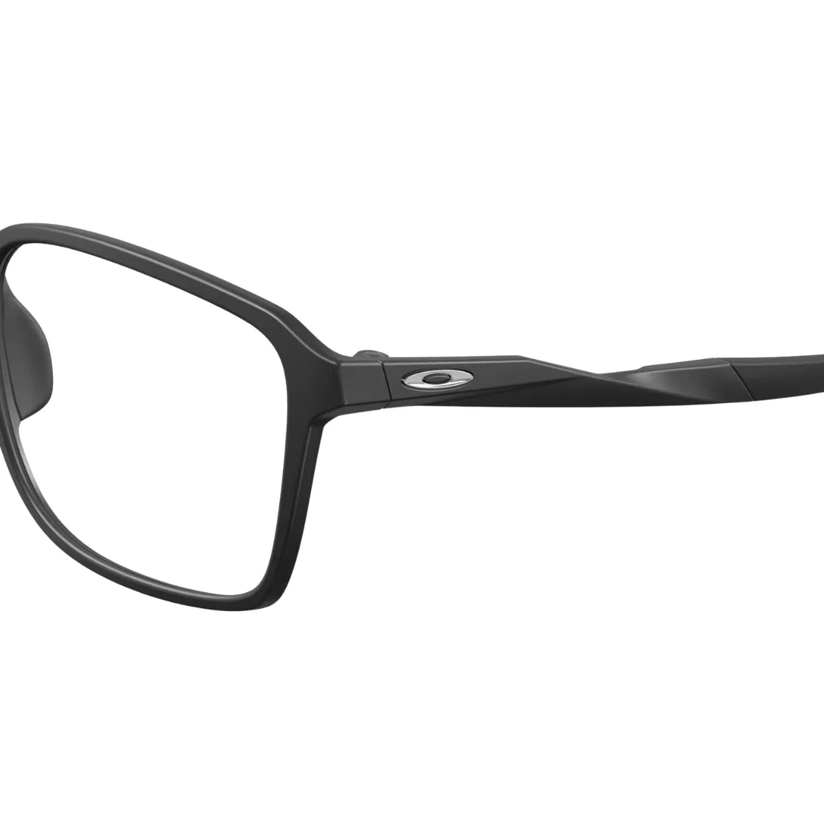 Oakley eyewear OX8145D 01 satin black Square glasses side angle at Optorium