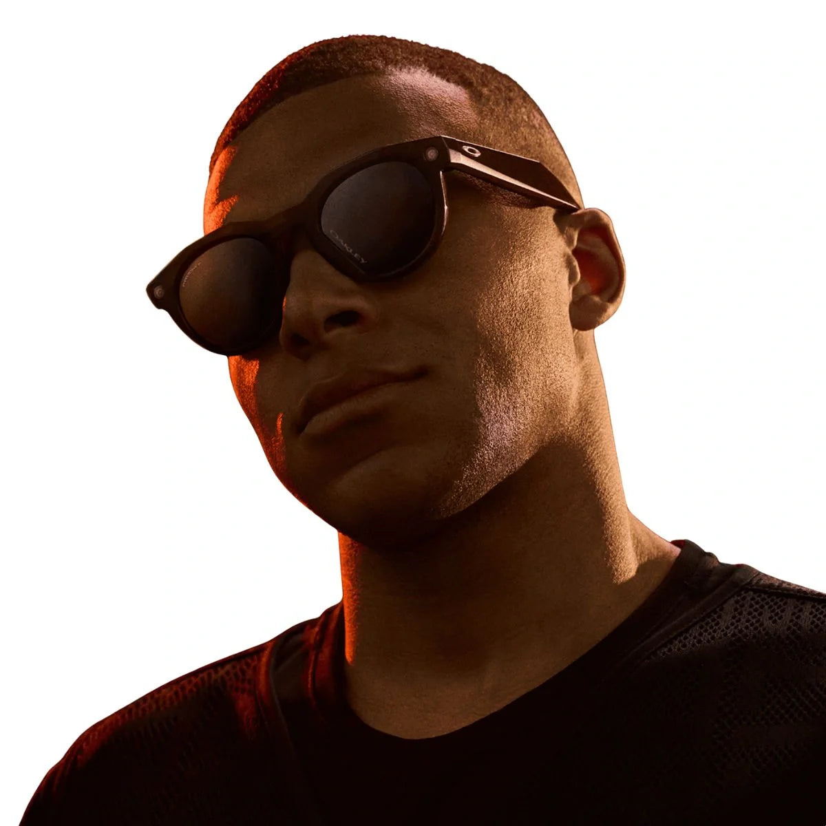 Buy Oakley Meta HSTN sports AI glasses designed with Oakley Prizm Black Polarized lens, round shape styling and smart technology. Shop Oakley Meta glasses at Optorium Online India.