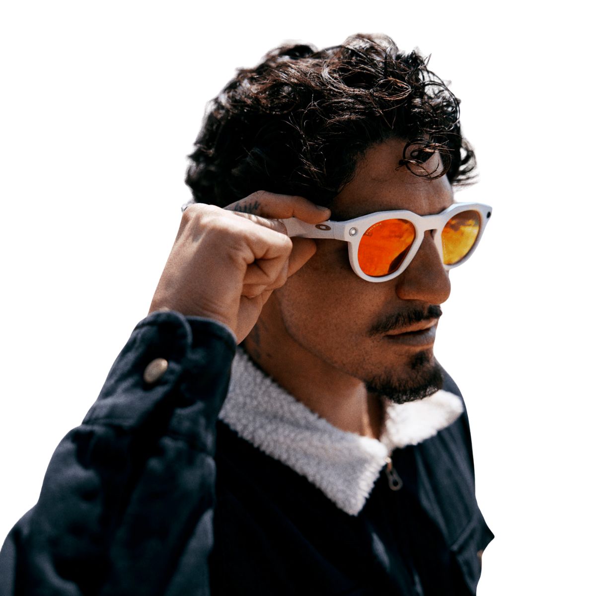 Oakley Meta HSTN smart glasses with Meta AI, warm grey frame and prizm ruby lens color, trending Oakley meta in India online at optorium.