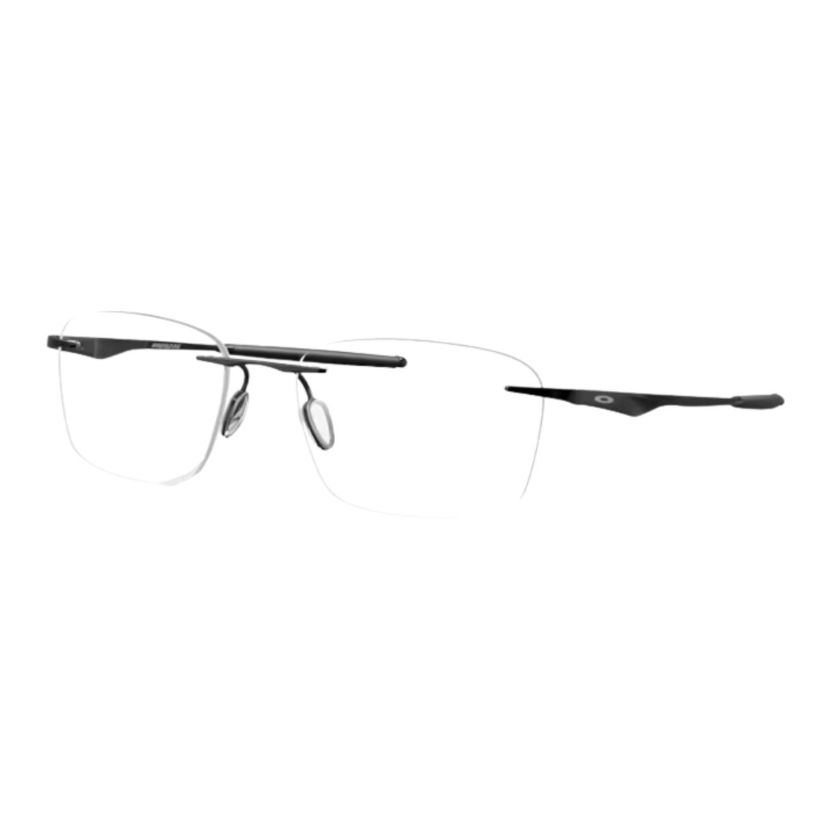 Oakley rectangle glasses OX5115 EVS for men with satin black half rim titanium frame, top-selling Oakley optical frames online in 2025 – Optorium.