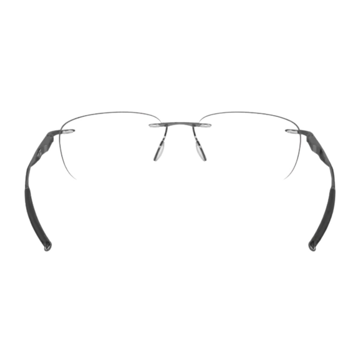 Oakley Wingfold EVR titanium frame in cement color, featuring rimless lightweight design and durable build for all-day comfort in optical eyewear – optorium.