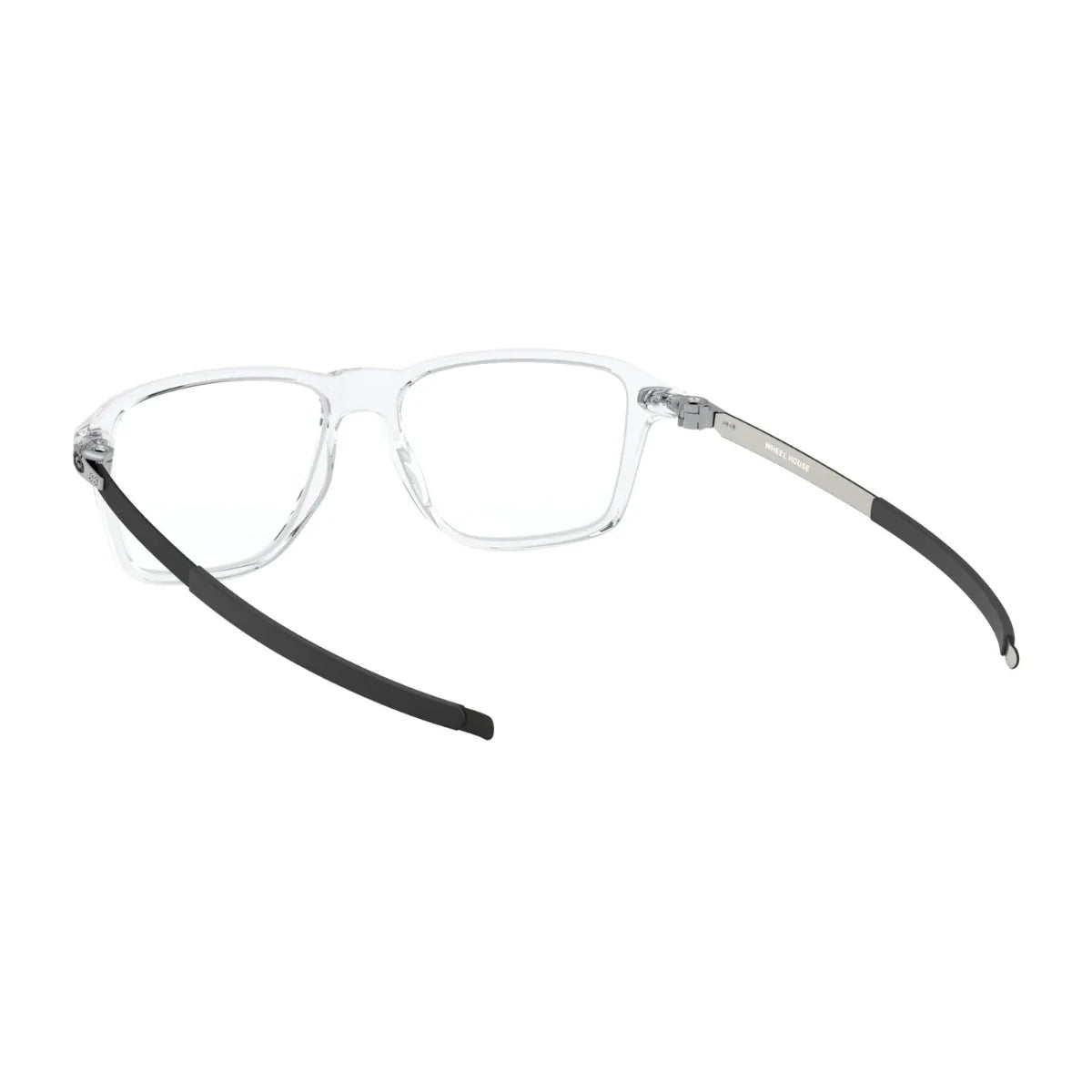 Oakley Wheel House OX8166 0254 square full-frame optical glasses with metal temples at Optorium
