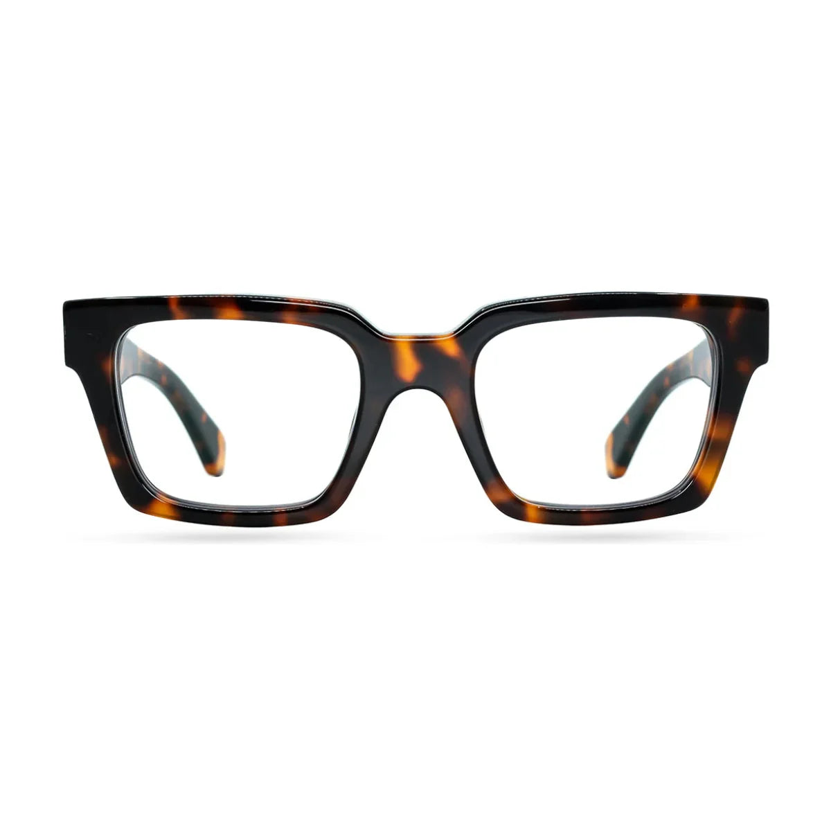 Off White OERJ08O 6000 unisex eyeglass with Havana full-frame square shape design – luxury Off White optical frame