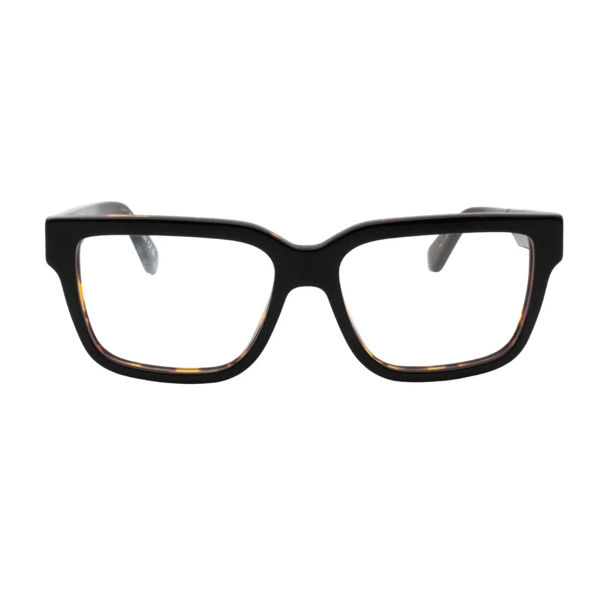 Off White Frame OERJO7M 1000 trendy off white eyeglasses in Shinny Black color, square shape off white optical glasses for men & women, stylish off white prescription glasses at Optorium.
