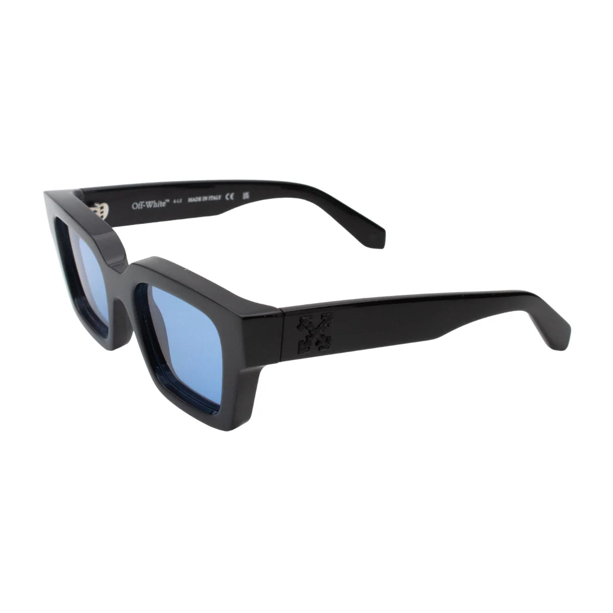 Luxury Off White black square sunglasses OERI008 1307M with UV protection – shop at Optorium