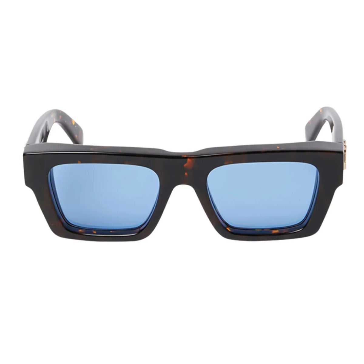 Top Off White Sunglass OERI145 6045 featuring a sleek dark tortoise frame and UV protection, offering durability and style. Get the best Off White Sunglasses for Men & Women at Optorium.