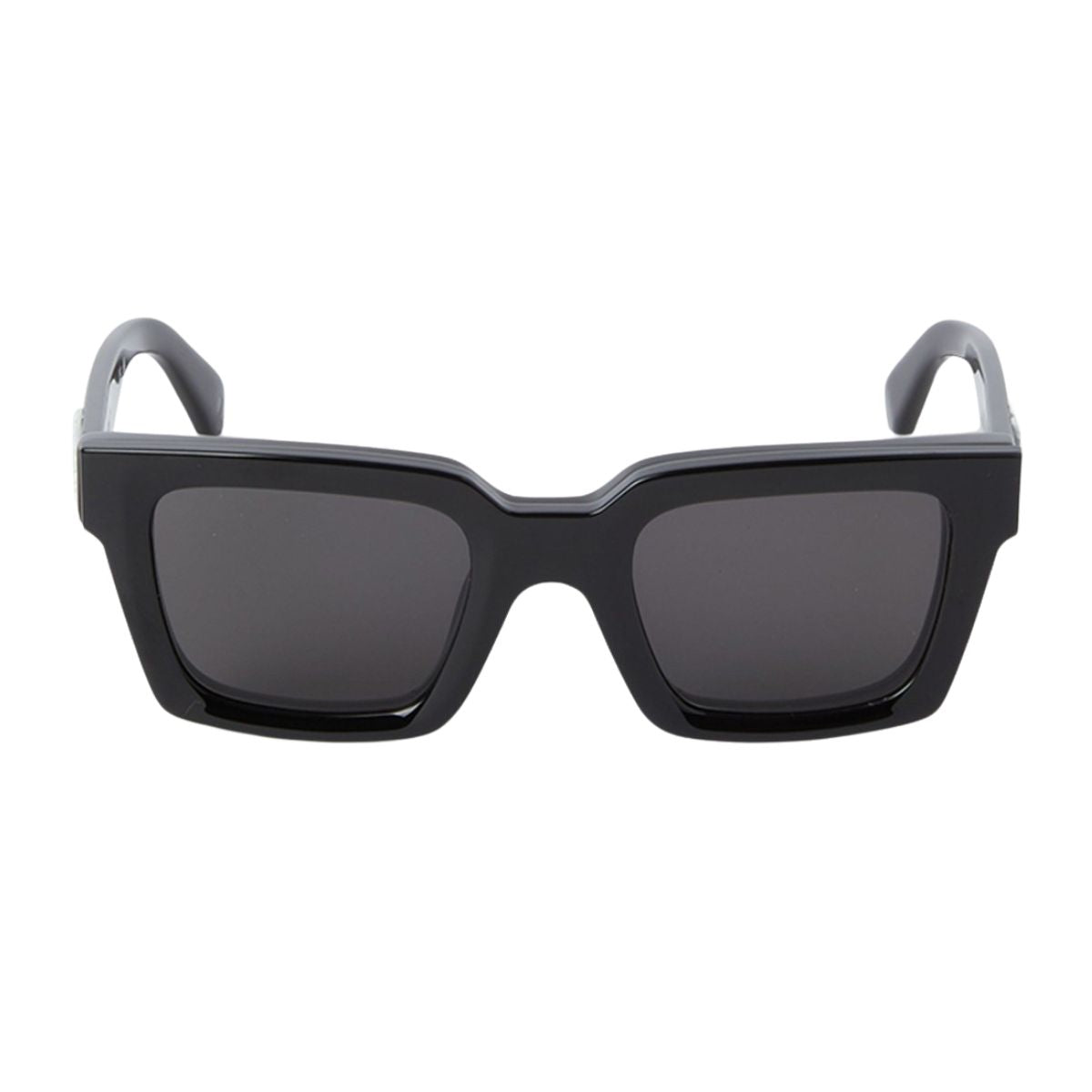 Best Off White Clip-On Sunglass OERI14C 1007 with a bold black square frame and UV protection, perfect for men & women seeking premium style. Shop now at Optorium.