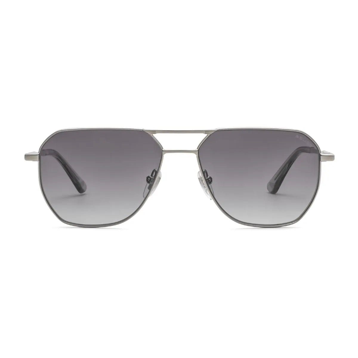 Police Overfly SPLW01K 0579 silver aviator sunglasses men at Optorium