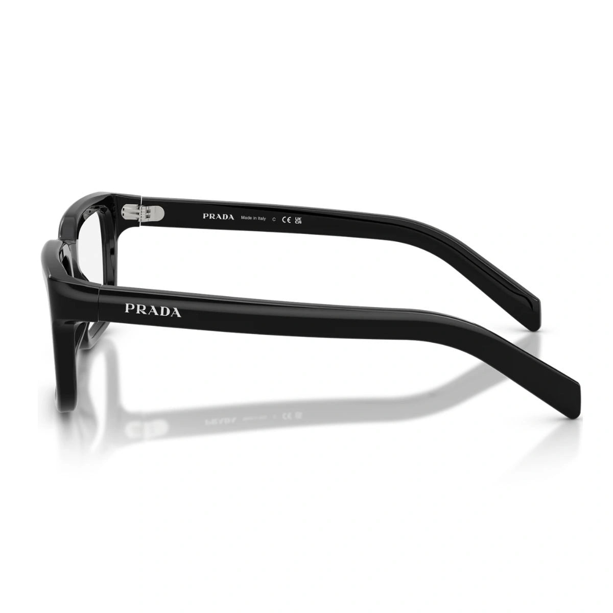 Unisex Prada black spectacles sharp clean styling