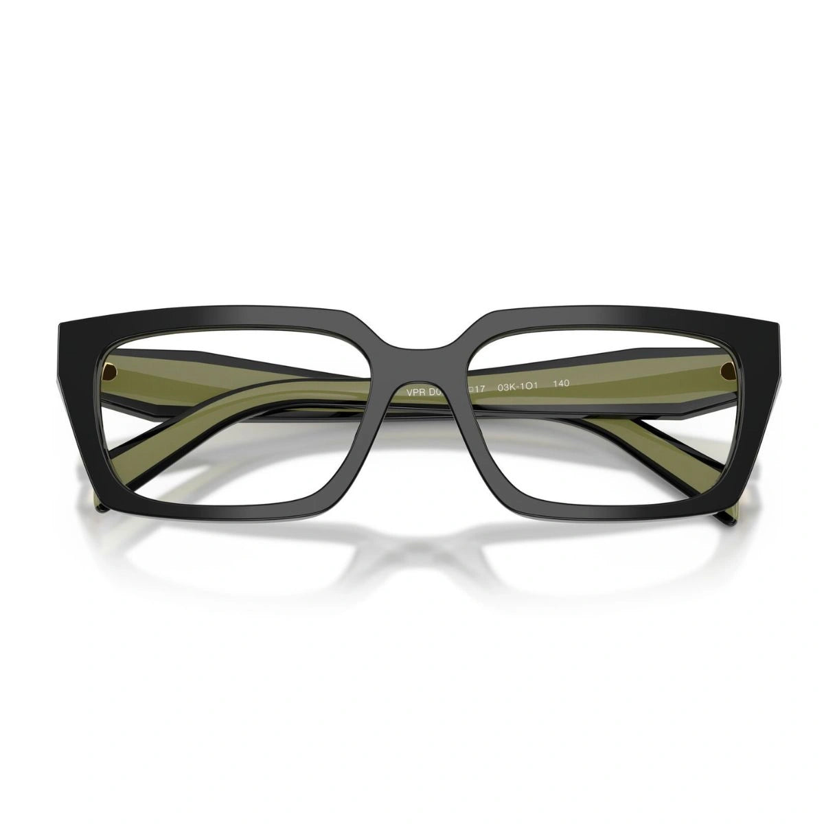 Stylish Prada eyeglasses premium acetate black green