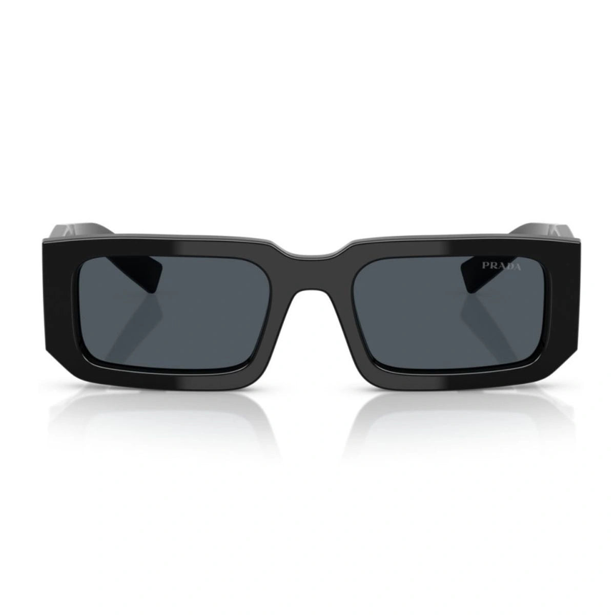 Prada 06YS unisex sunglasses with black frame and grey lenses