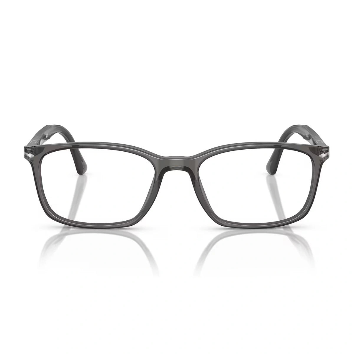 Persol Frame 3189-V 1196 transparent grey rectangle optical frame for men