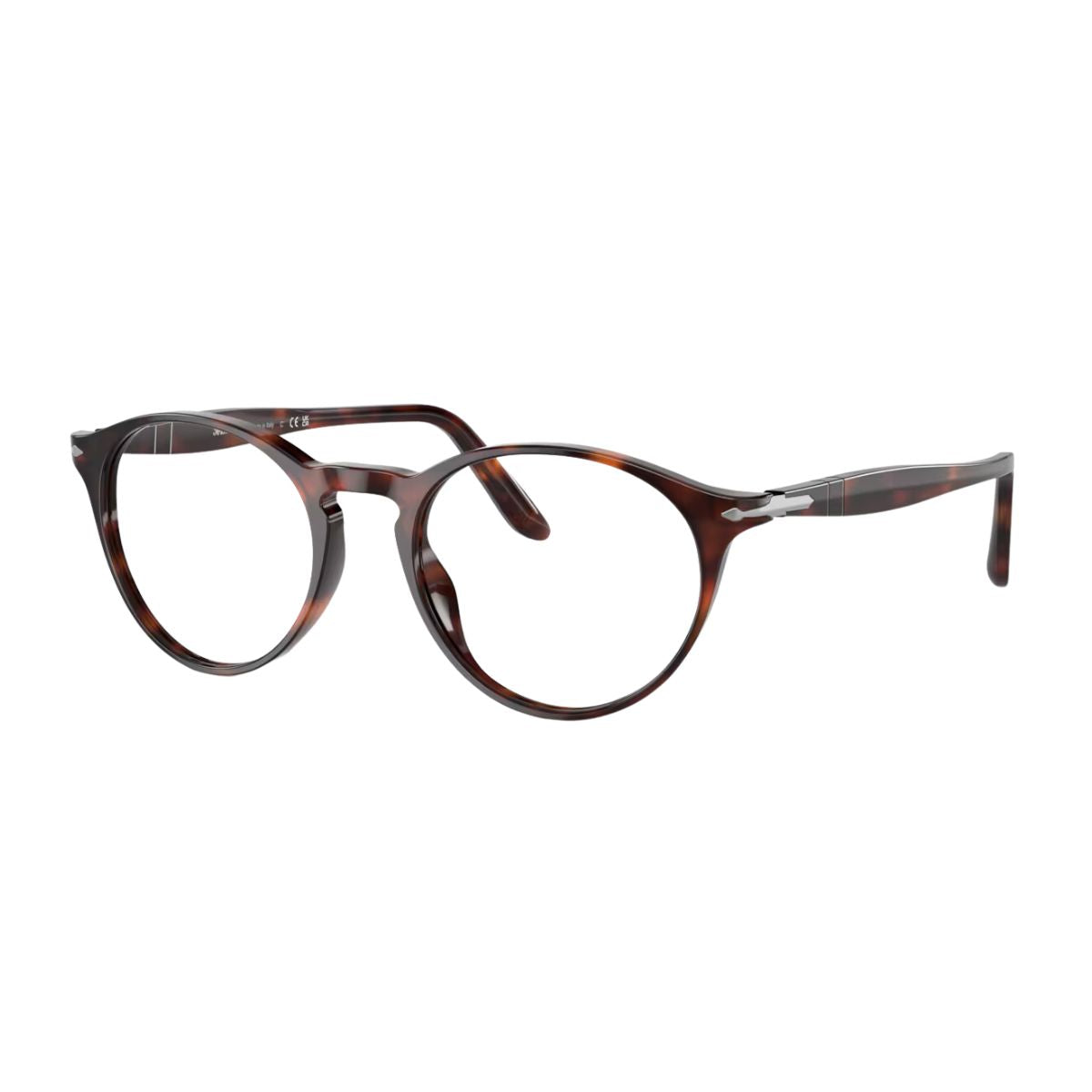 "Premium Persol PO3092-V 9015 Havana round optical frames, durable and elegant, perfect for daily wear – buy online at Optorium.