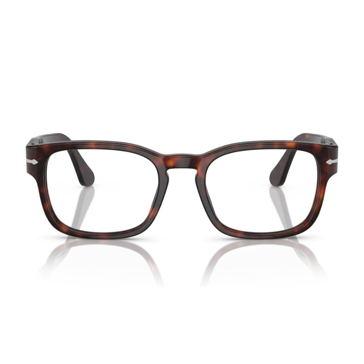 Persol PO3334-V 24 Havana optical frames, stylish square shape, lightweight design for men & women – shop online at Optorium.