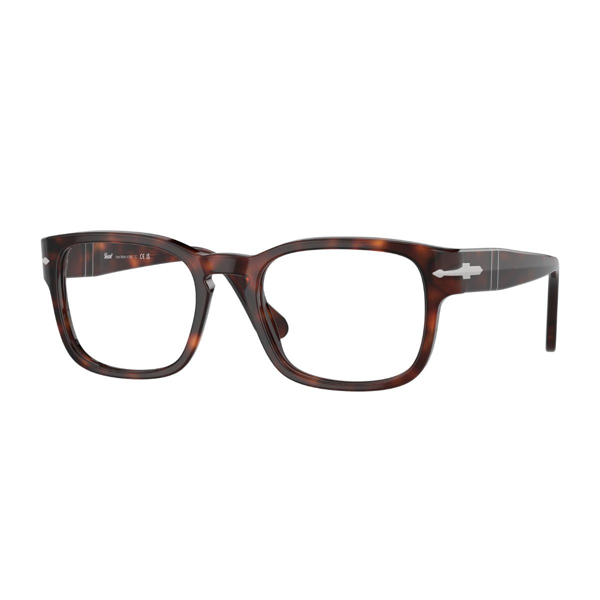 Premium Persol PO3334-V 24 Havana square optical frames, durable and elegant, perfect for daily wear – buy online at Optorium.