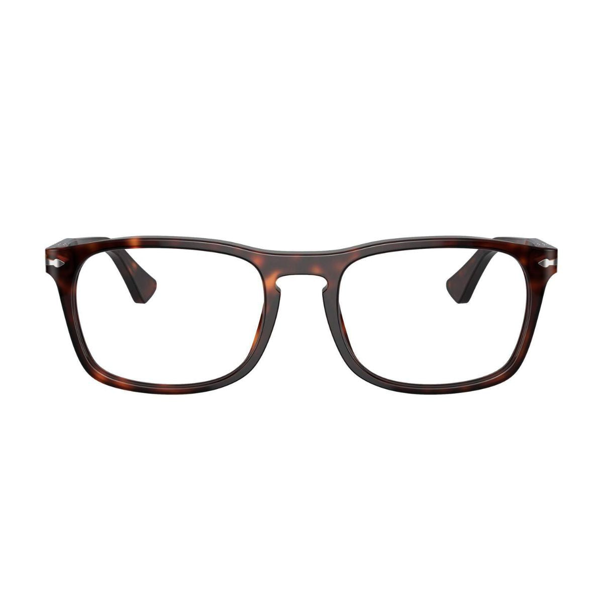 Persol Frame PO3344-V 24 stylish Havana optical frames, square shape, lightweight design for men & women – shop online at Optorium.