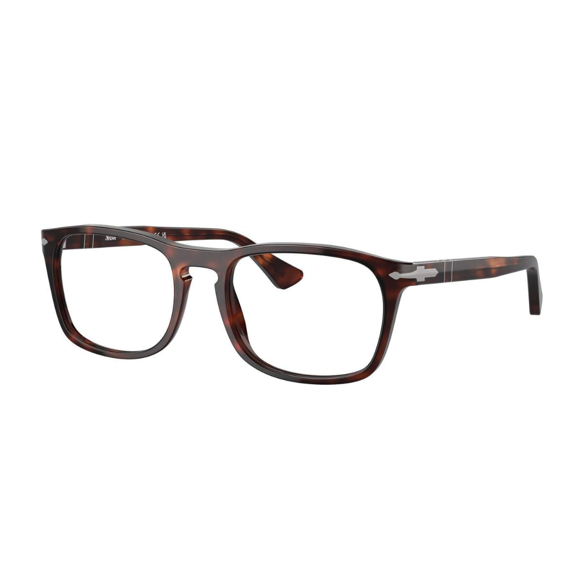 Premium Persol PO3344-V 24 Havana square optical frames, durable and elegant, perfect for daily wear – buy online at Optorium.