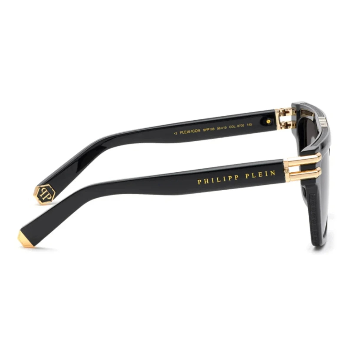 Philipp Plein Icon SPP108 0700 designer sunglasses black frame premium shades