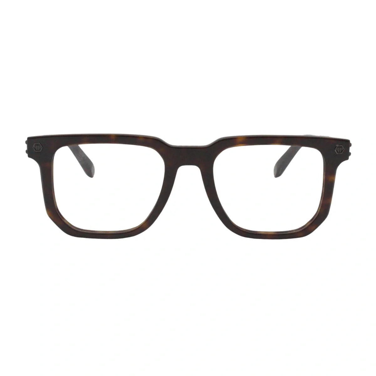 Authentic Philipp Plein Legacy Frame VPP196 0722 in Havana color, square shape Philipp Plein eyeglasses, premium Philipp Plein optical frames for men online at optorium.