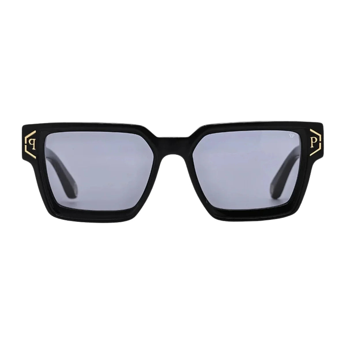 Philipp Plein Brave Shade Sunglass SPP005 0700 black square frame at Optorium