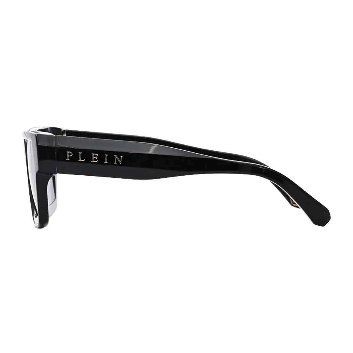 Philipp Plein Brave Shade SPP005 0700 black square luxury sunglasses at Optorium