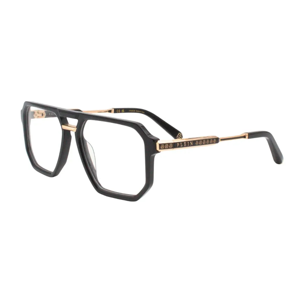 Authentic Philip Plien Legacy Frame VPP 209 0700 shiny black color acetate frame square shape premium optical frames luxury designer eyeglasses stylish fashion eyewear optorium.