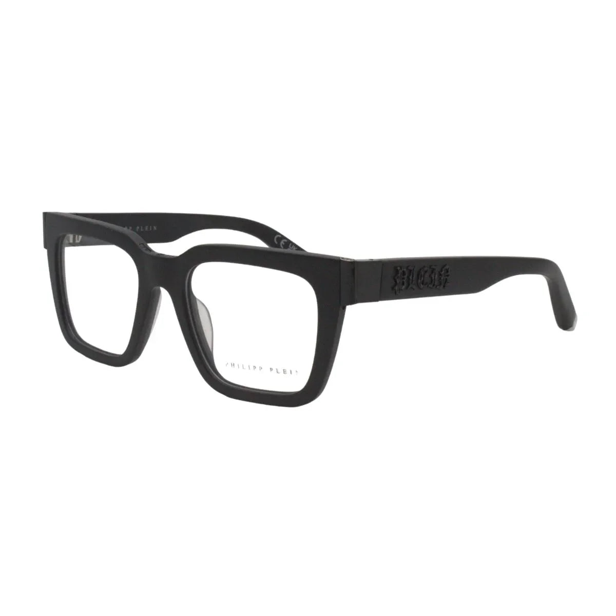 Philip Plien MASTER Frame VPP 112 0703 matte black color optical frame designed with square shape philipp plein eyeglasses style featuring authentic philipp plein optical frames and eyewear optorium