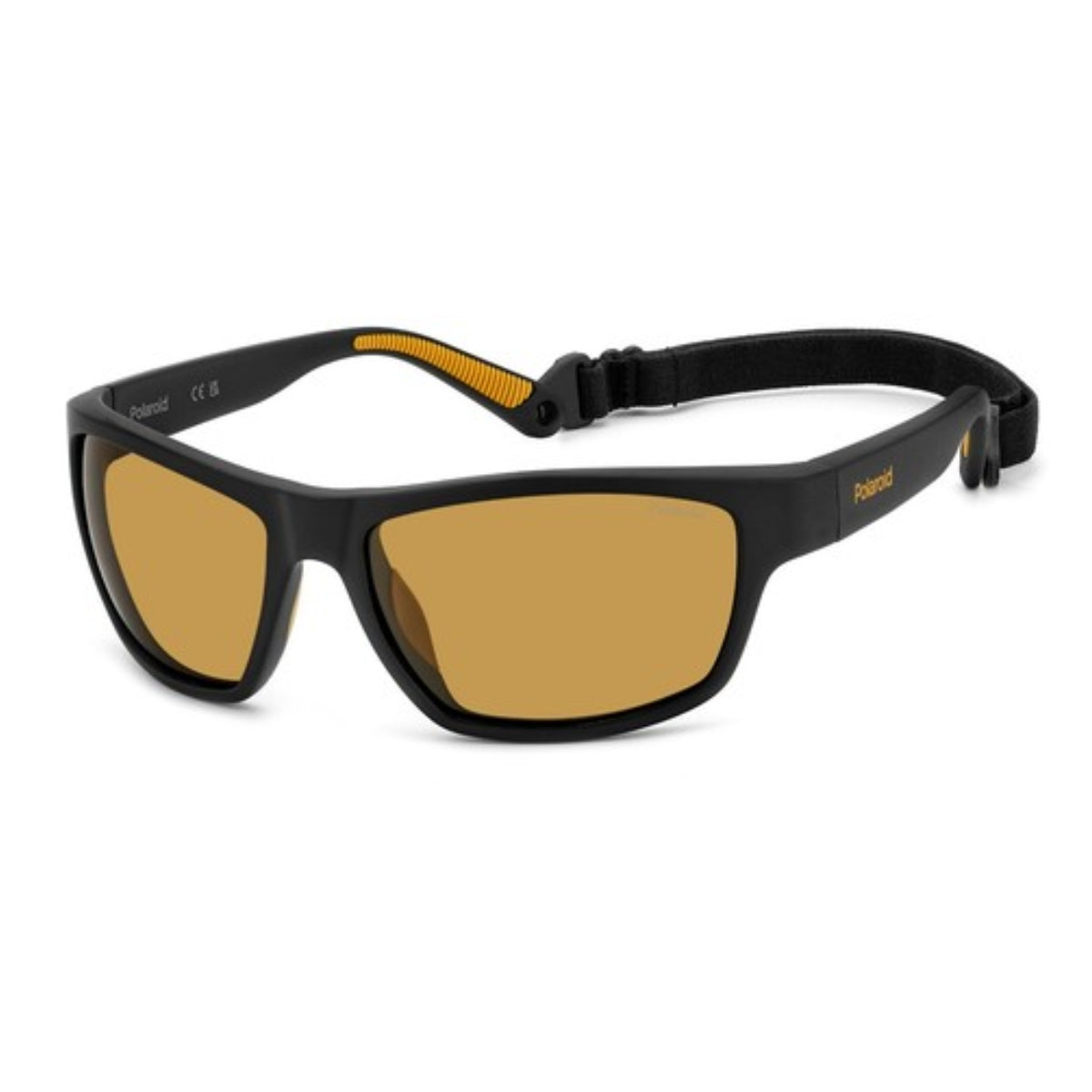 Front view of Polaroid sunglasses PLD 7037/S PGCMU with sleek rectangle design and lightweight polarized lens for men. Shop online at Optorium.