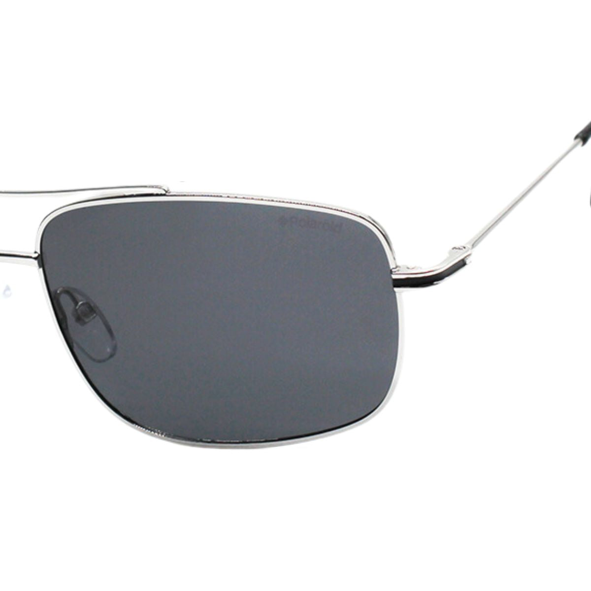 "Stylish Polaroid 6107 010M9 Silver Frame Sunglass For Men's At Optorium"