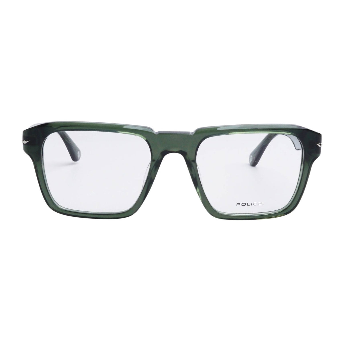 "Police frame Champ7 VPLN20K 0G61 grey acetate eyeglasses for men – lightweight designer police optical frame available at Optorium"