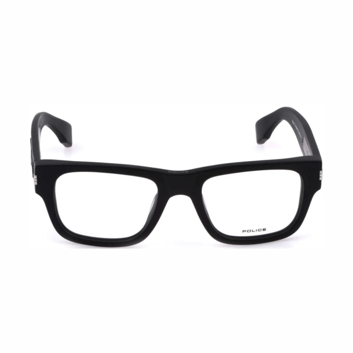 Men Police VPLP19K 0703 full rim square optical frame detail