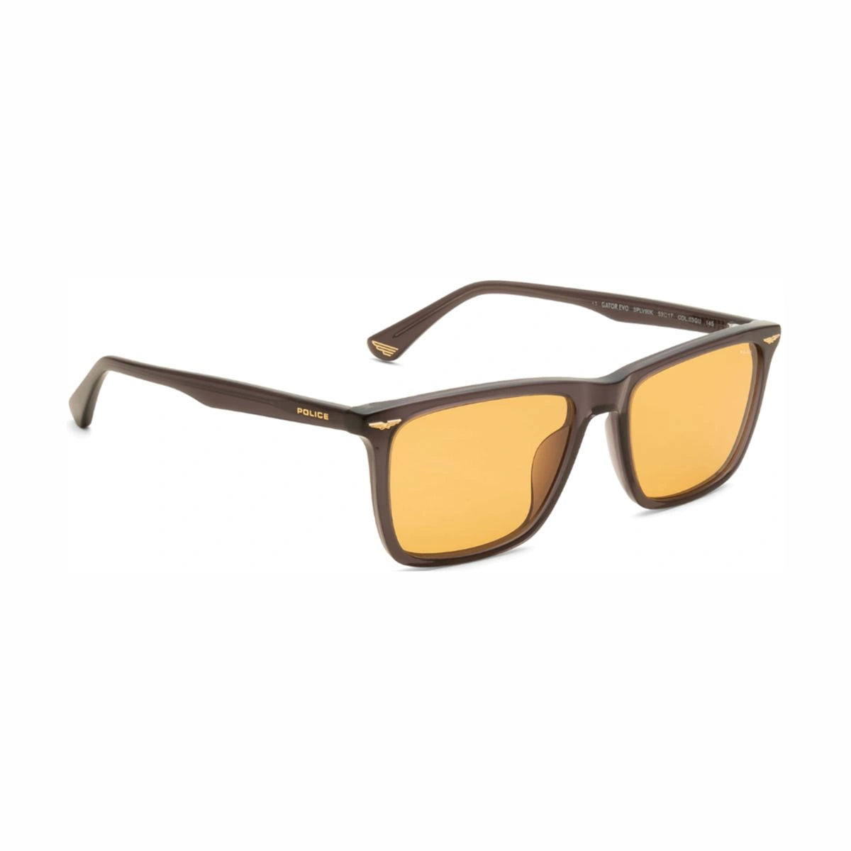 Police sunglasses UV protection dark grey frame style