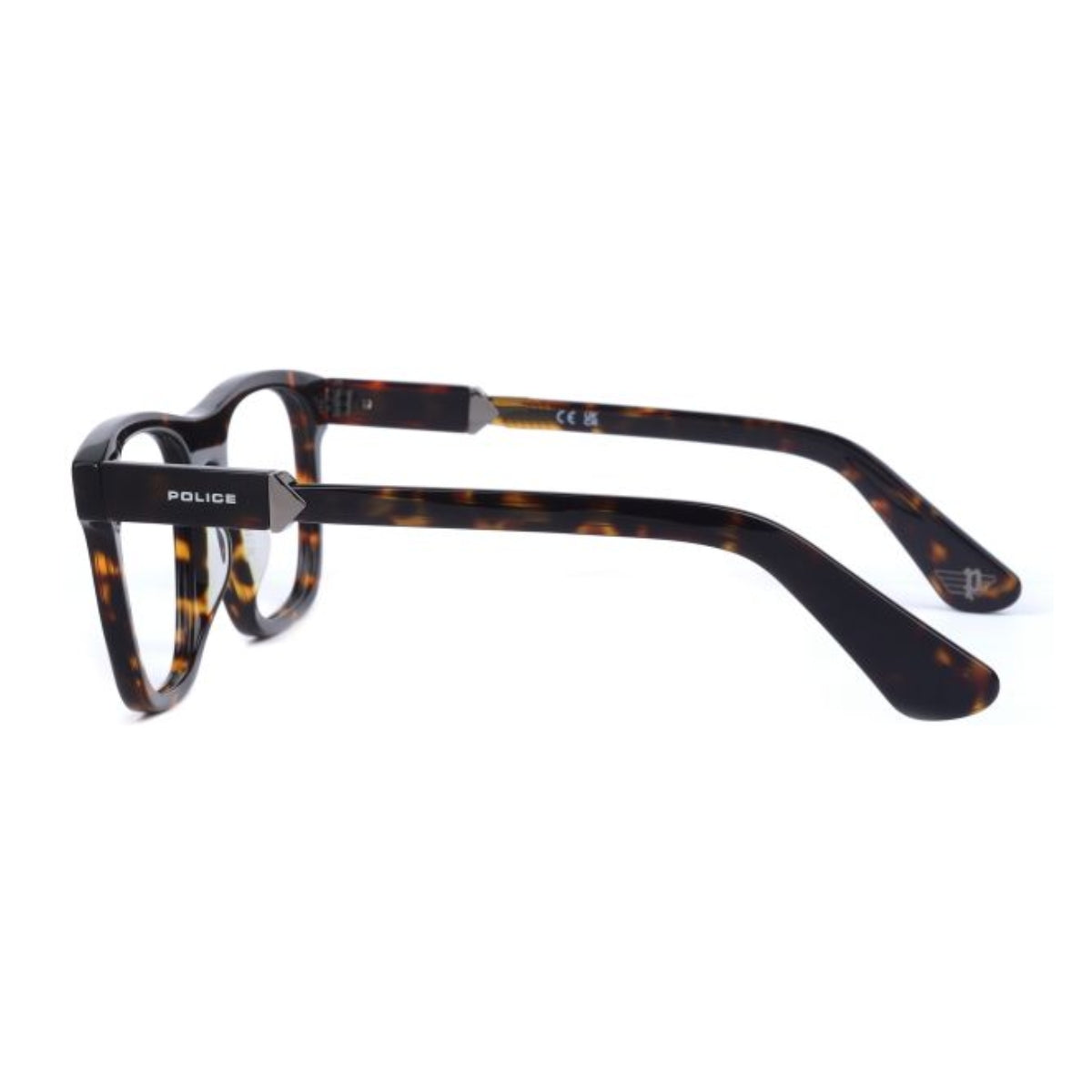 "Lightweight designer Police eyeglasses VPLL72K 0722 durable acetate frame with modern look and clear vision lenses by Optorium"