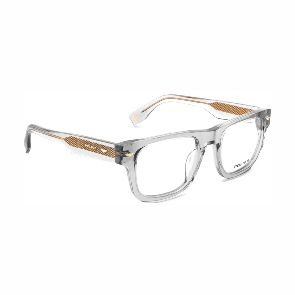 Police SUPERNOVA optical frame side profile grey temple