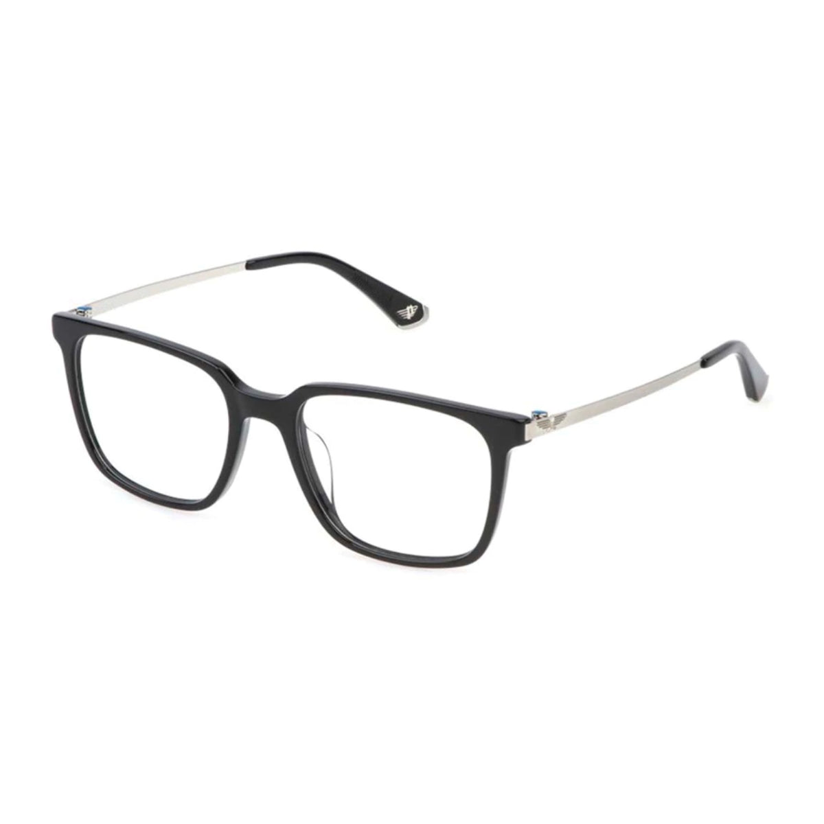 "Men’s Police optical frame VPLP15K 0700, lightweight rectangular glasses with premium acetate build for all-day comfort – Optorium"