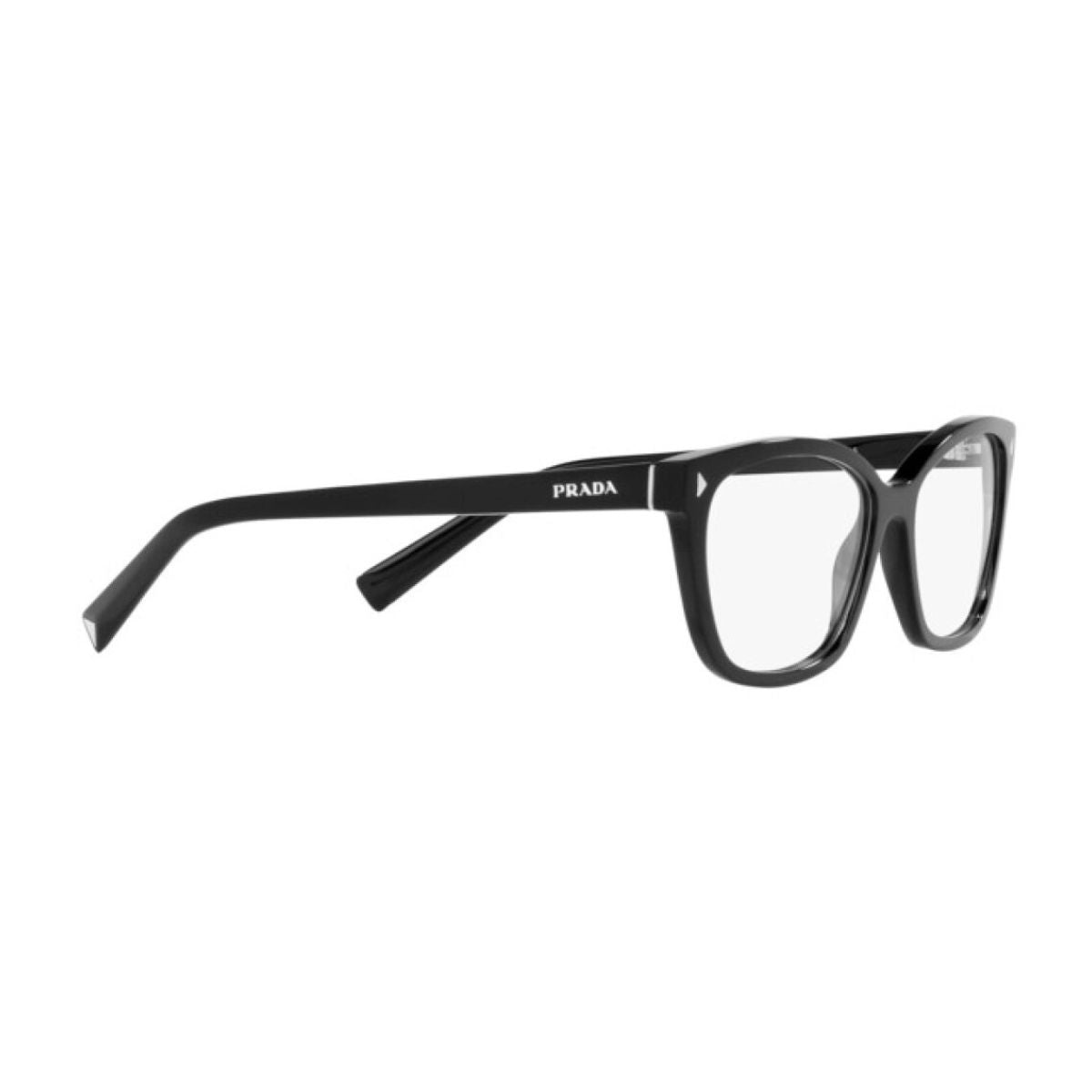 "Modern Prada VPR 15Z 1AB-1O1 black eyewear frame online at Optorium."





