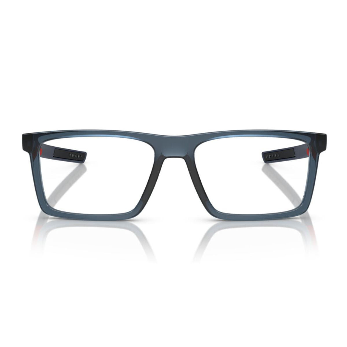 "Prada Linea Rossa VPS 02Q CZH glasses: Italian-made, high-quality eyewear for men."