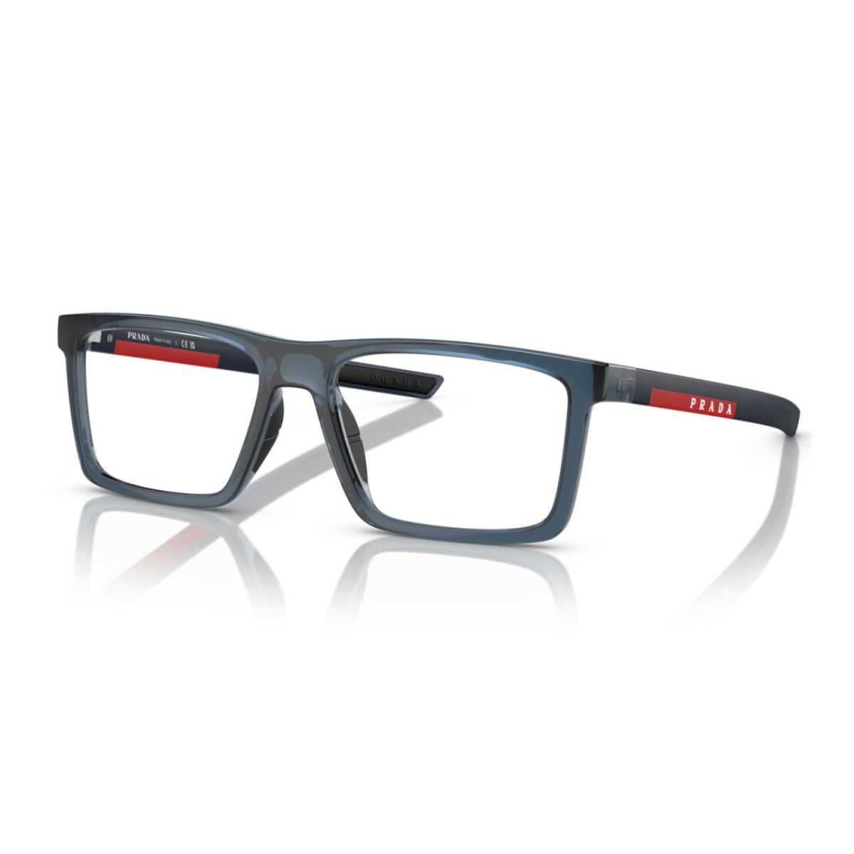 "Stylish Prada Linea Rossa VPS 02Q CZH glasses for men with premium Italian craftsmanship."