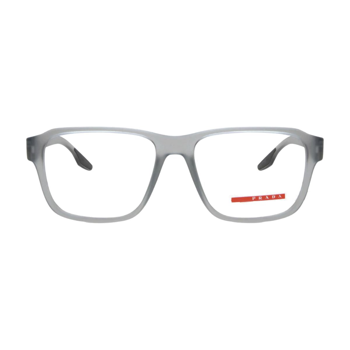 "Prada VPS 04N 14C-1O1 square grey frame online at Optorium."
