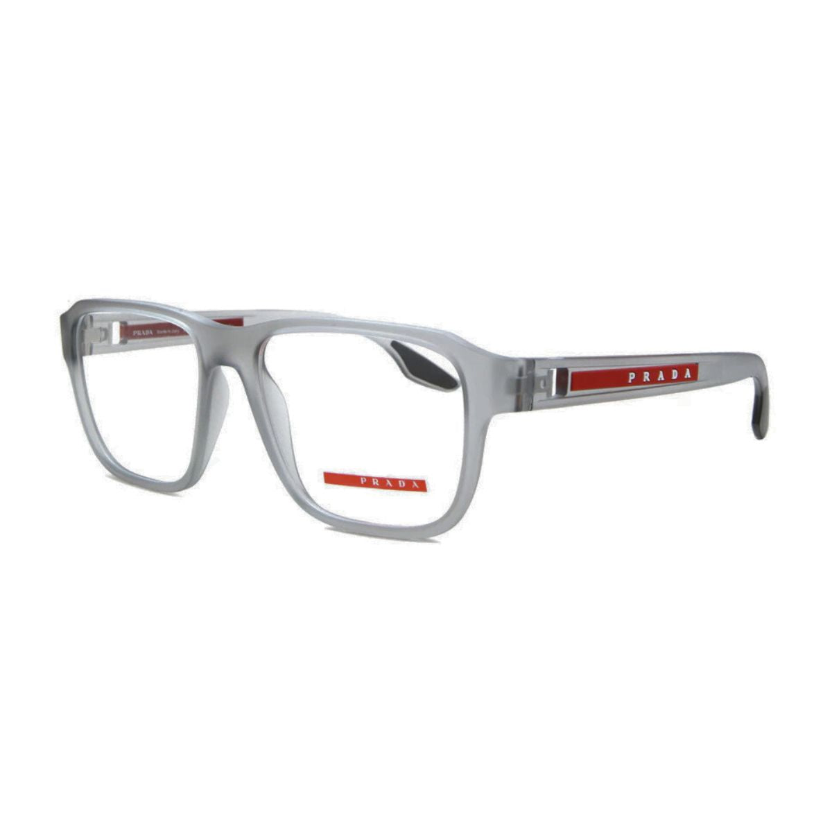 "Stylish Prada VPS 04N 14C-1O1 grey optical frame online at Optorium."
